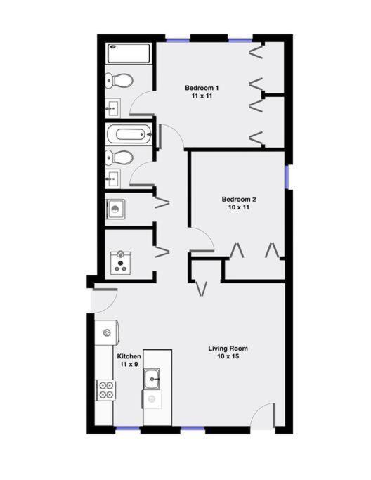 Suite 2 On Southport 4 Queen Beds Чикаго Экстерьер фото
